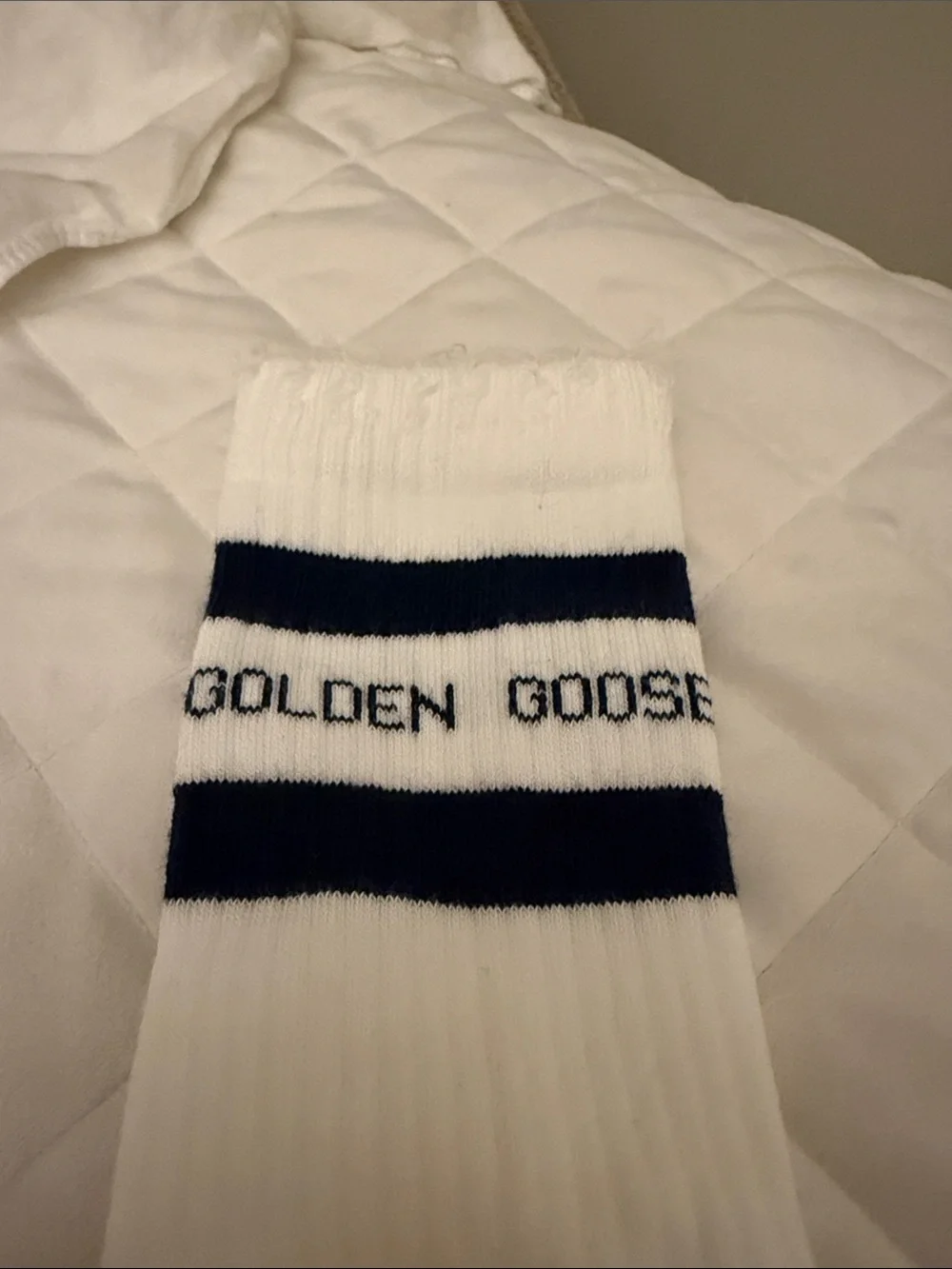 Golden Goose logo socks brand new